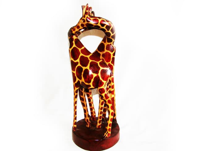 2 Giraffe on Base