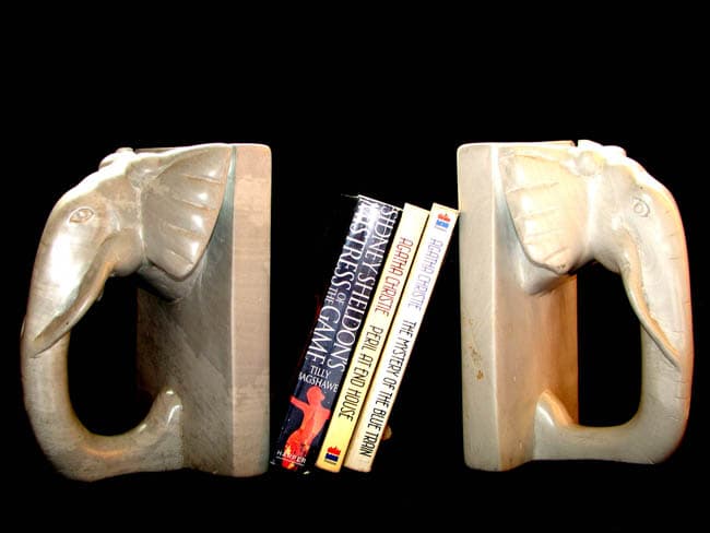 Elephant Bust Bookend