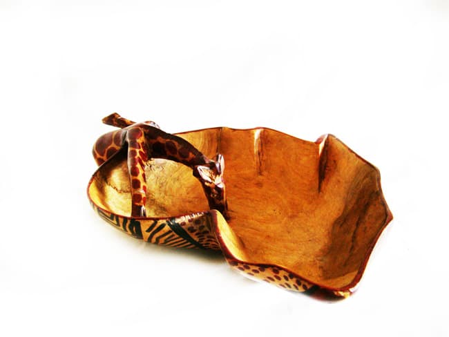 Giraffe Africa Shape Drinking Bowl