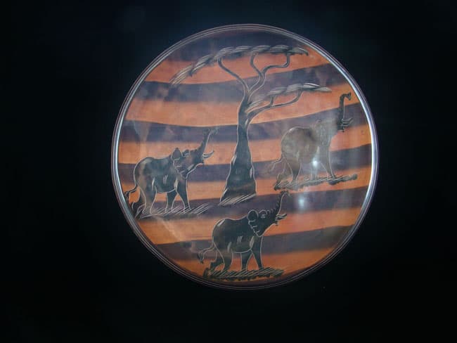 Plate - 3 Elephant Print