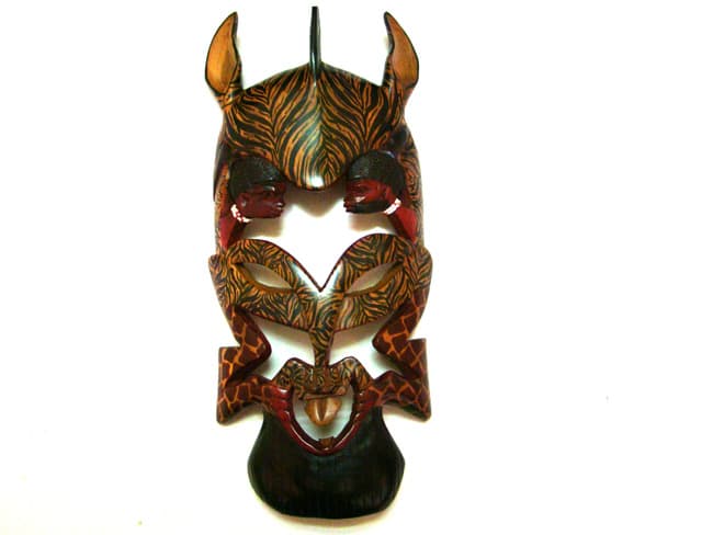 Zebra Devil Mask