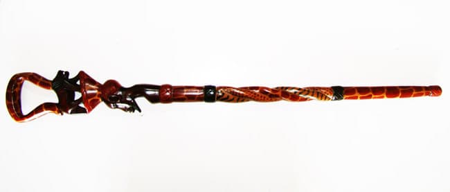 Lion Massai Head Cane