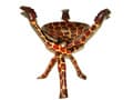 Massai Tripod Stand _giraffe Print_