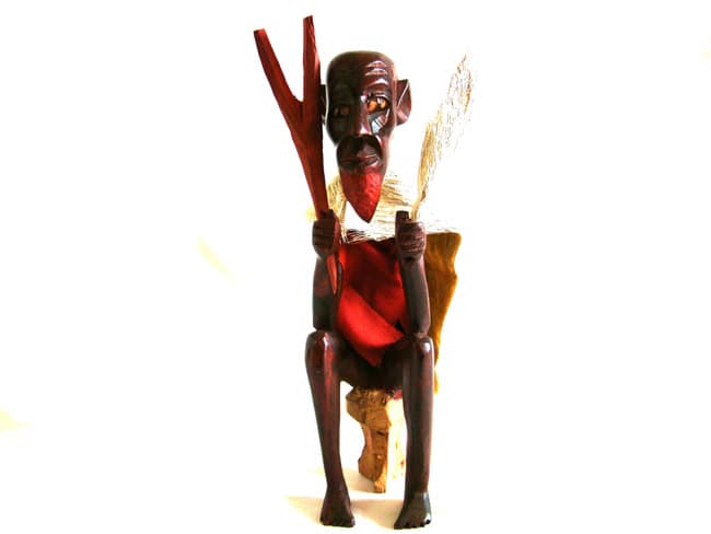 Old Man with Stick