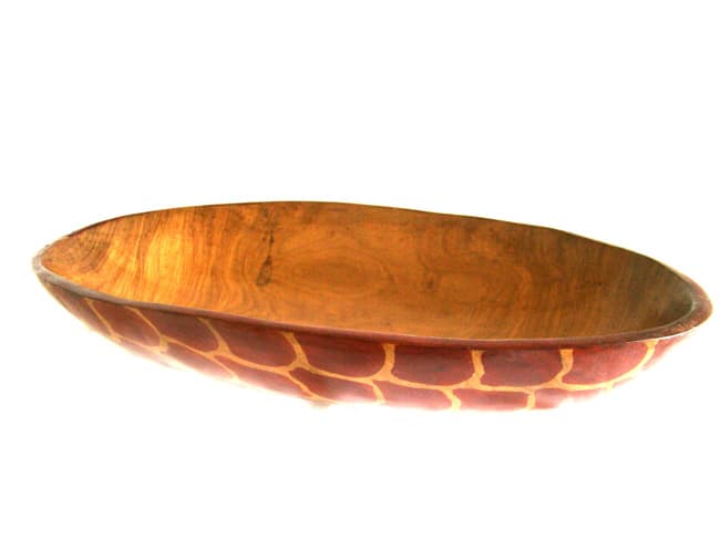 Oval Bowl Giraffe Print