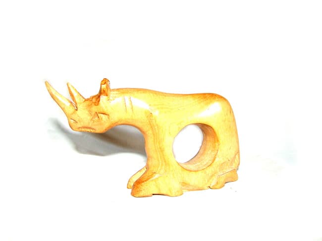 Rhino Kneeling Napkin Ring