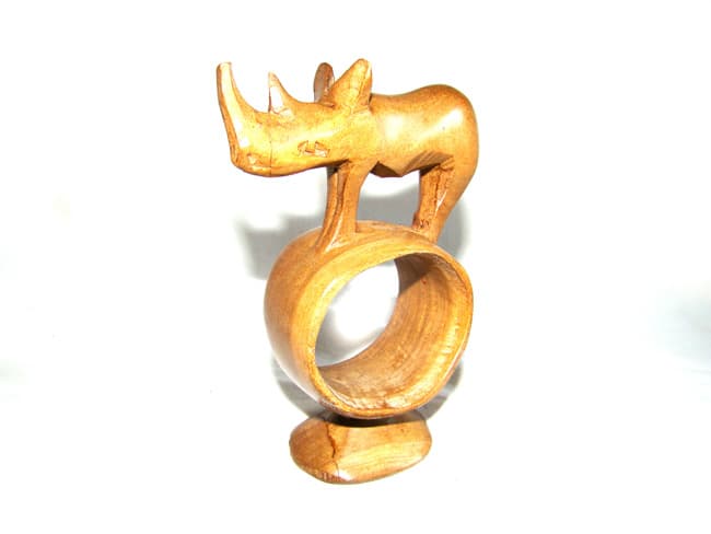 Rhino Round Napkin Ring