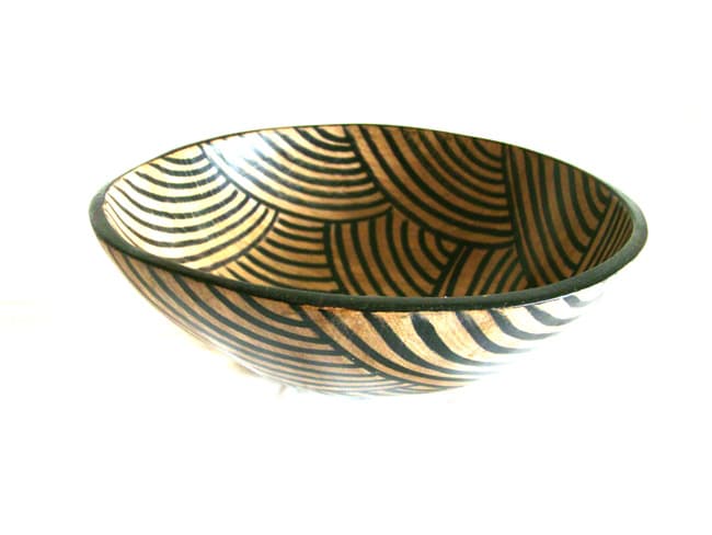 Round Bowl Zebra Print