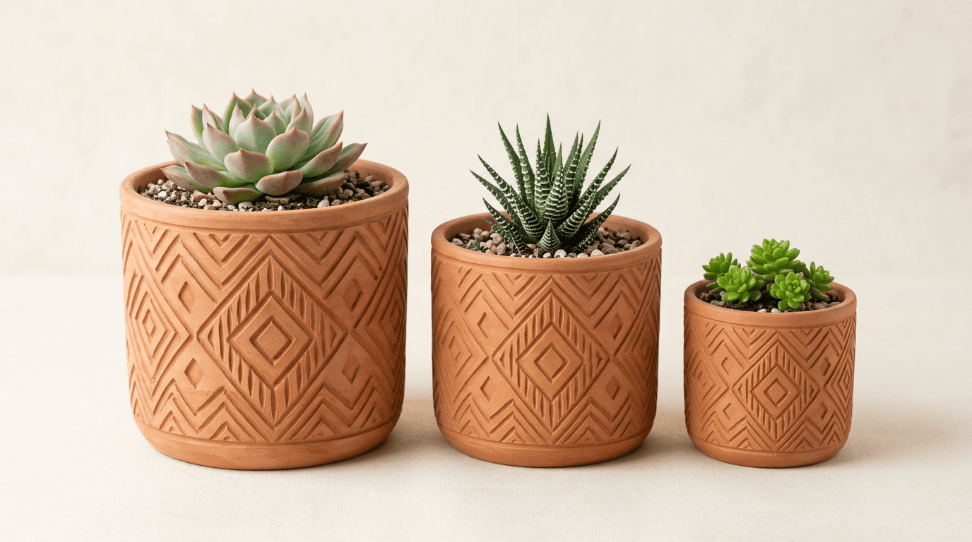 Terracotta Planter Set