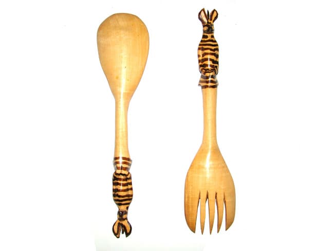 Zebra Sitting Salad Set